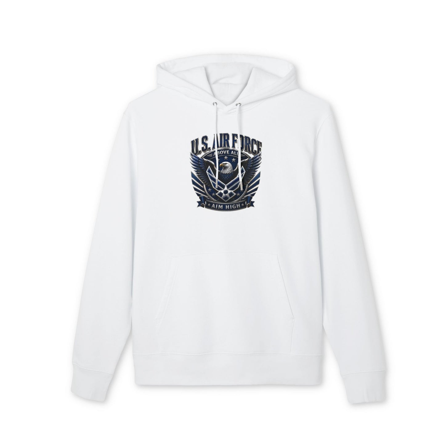 U.S. Air Force Eagle Hoodie — "Aim High" Military Graphic Pullover