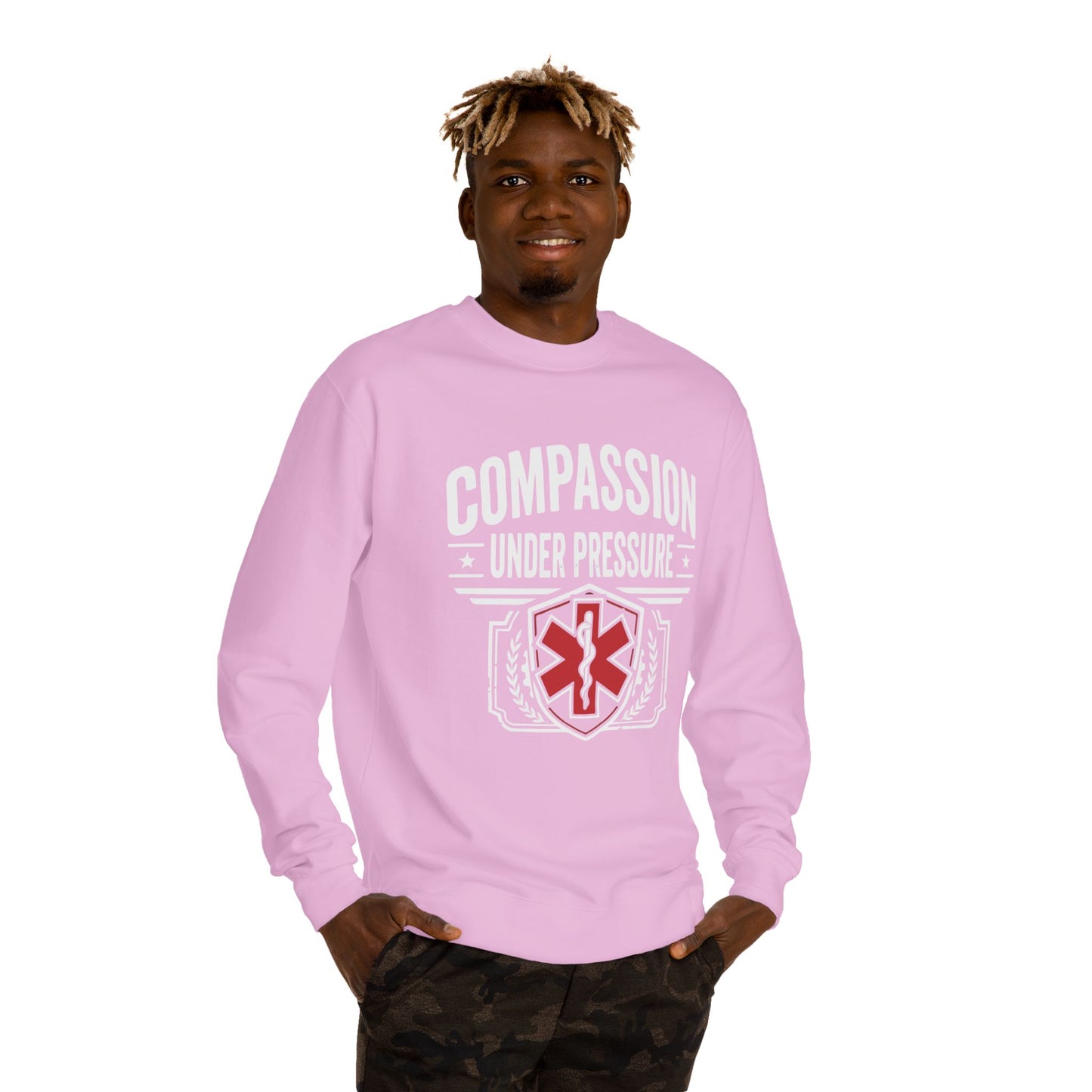 EMS Sweatshirt – "Compassion Under Pressure" Emergency Medical Crew Neck