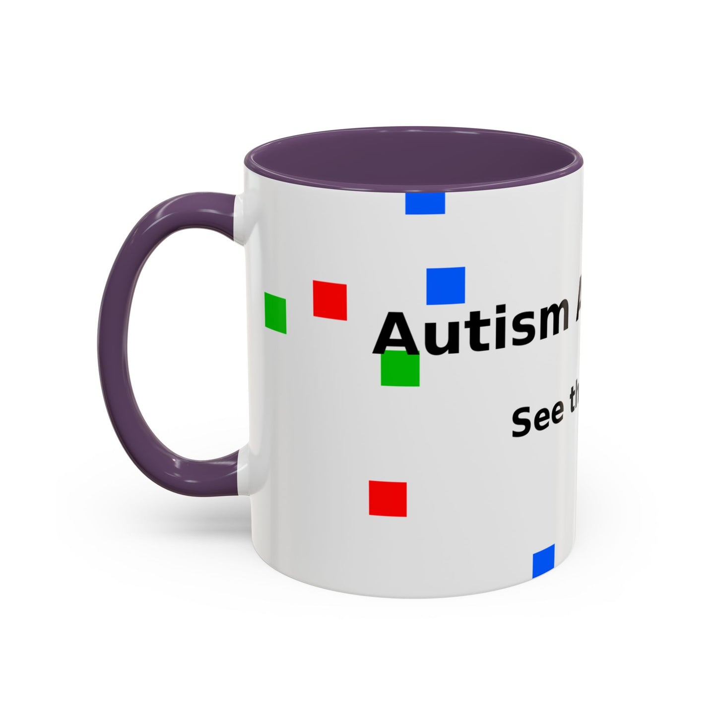Autism Awareness Accent Mug - "See the Ability" Coffee Cup