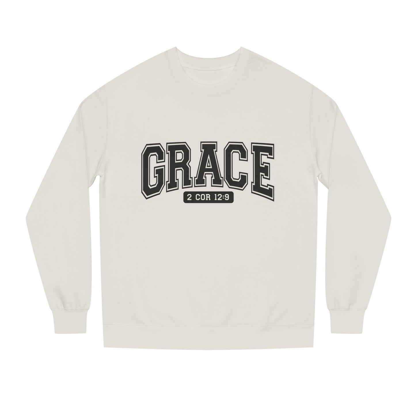 Grace Crewneck Sweatshirt – 'GRACE' 2 Cor 12:9 Christian Pullover