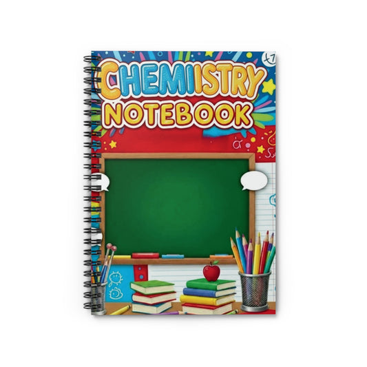 Chemistry Notebook — Spiral Ruled School Journal for Students