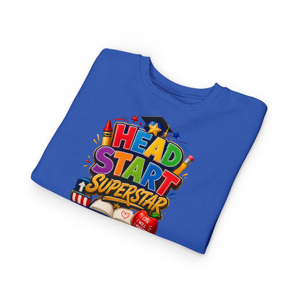 Head Start Superstar Toddler Sweatshirt — Colorful Preschool Graduation Gift