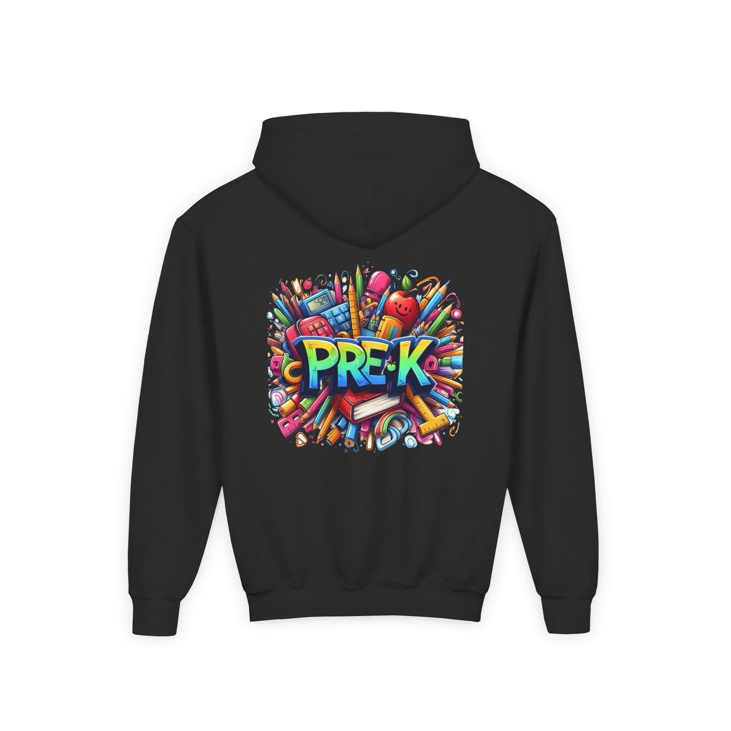 Pre-K Kids Hoodie — Colorful Back-to-School Preschool Sweatshirt