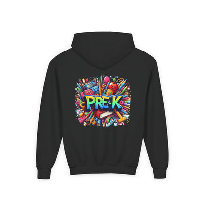 Pre-K Kids Hoodie — Colorful Back-to-School Preschool Sweatshirt