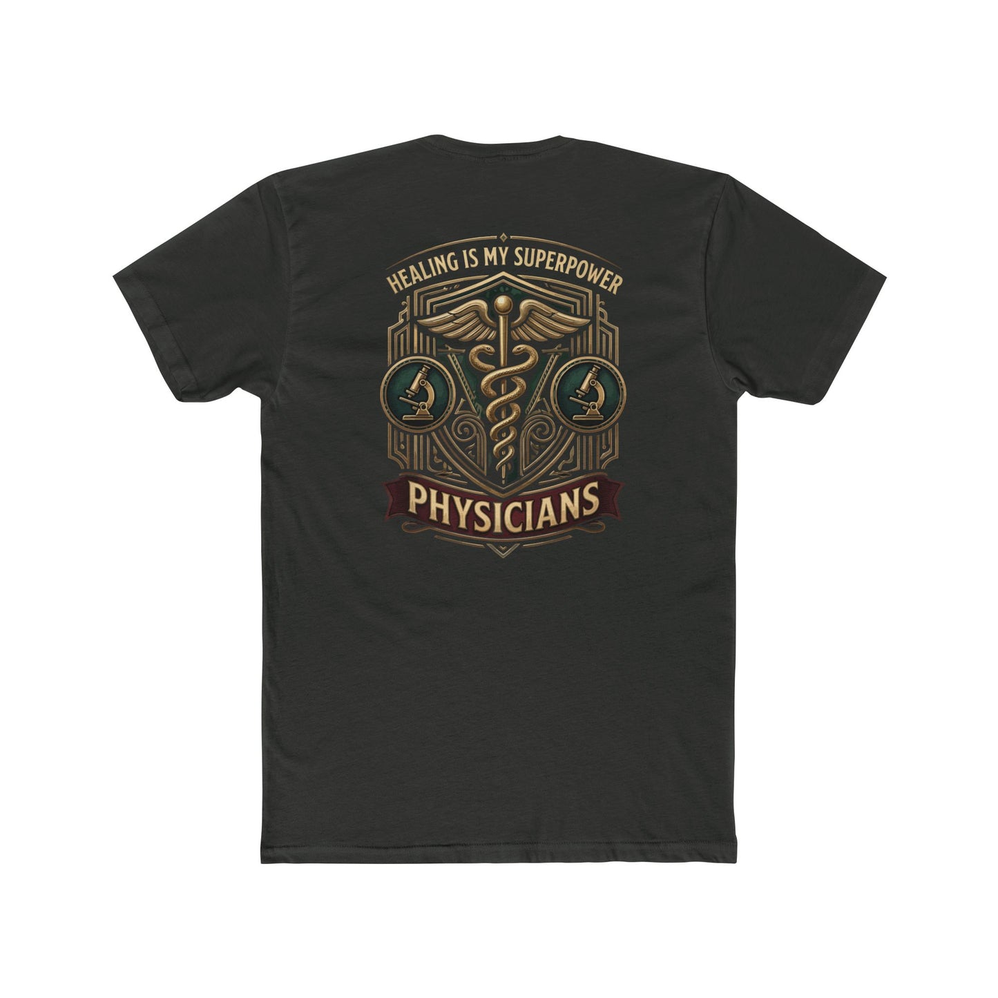 Physicians Tee — "Healing Is My Superpower" Medical Caduceus Shirt