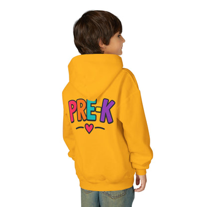 Pre-K Kids Hoodie — Colorful Cute Pre-K School Hooded Sweatshirt for Toddlers