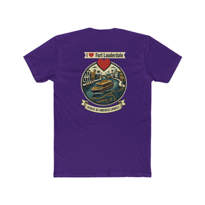 I Heart Fort Lauderdale Canals T‑Shirt — Venice of America Boat Graphic Tee