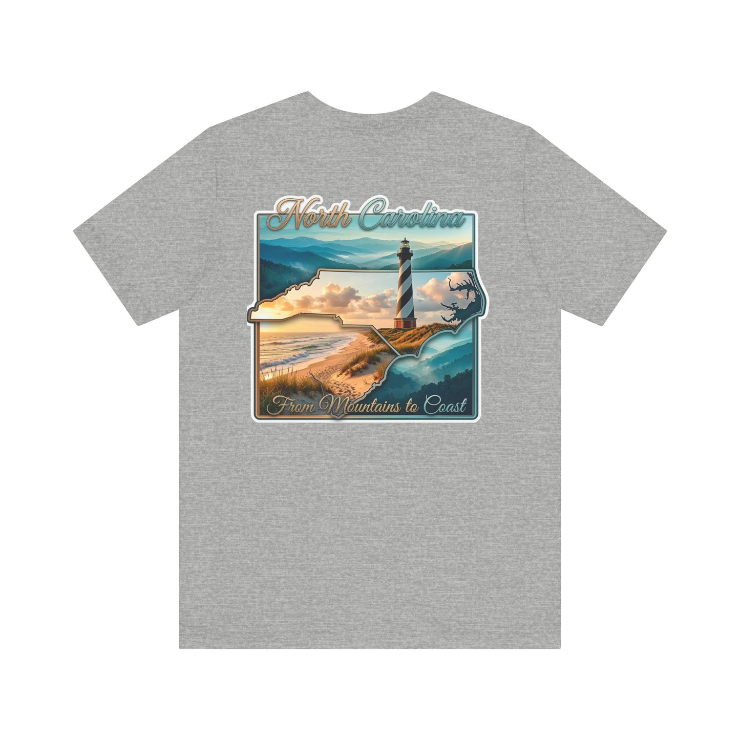 North Carolina Lighthouse Tee — From Mountains to Coast Scenic T-Shirt