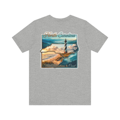 North Carolina Lighthouse Tee — From Mountains to Coast Scenic T-Shirt