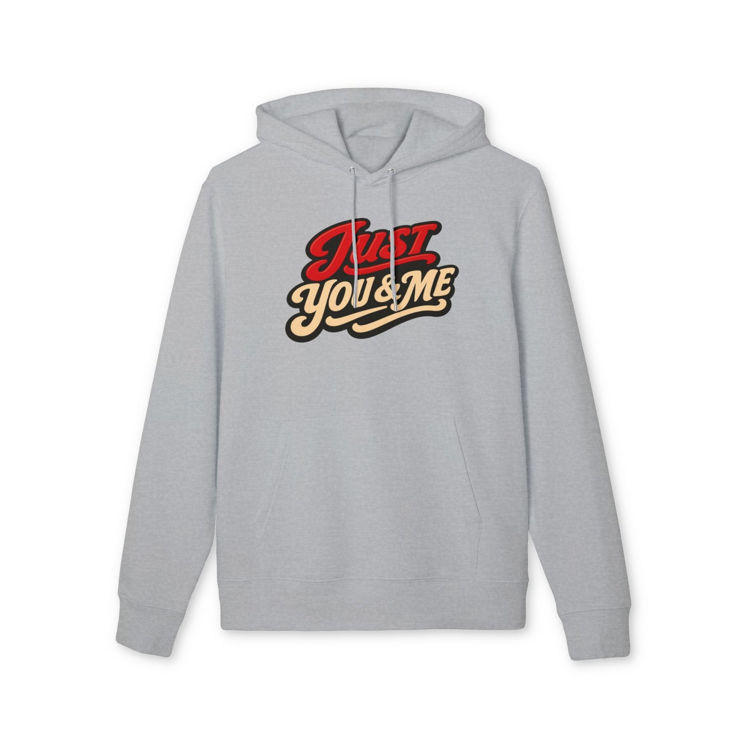Just You & Me Hoodie — Retro Script Couples Pullover