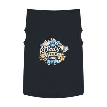 Pet Tank Top - "Dad's Little Shadow" Cute Dog Shirt for Father’s Day & Pet Lovers