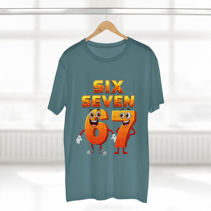 Six Seven 67 Cartoon Tee – Funny Number Graphic T-Shirt