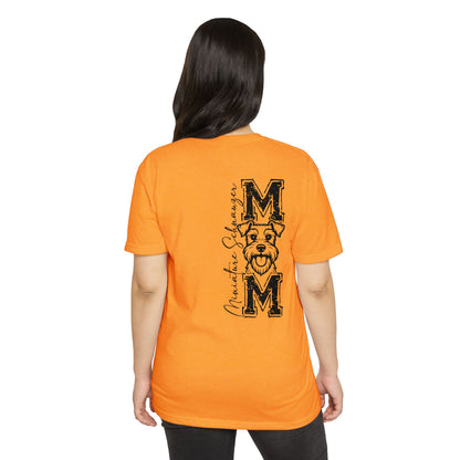 MOM Schnauzer Vertical Graphic T-Shirt — Funny Dog Mom Tee