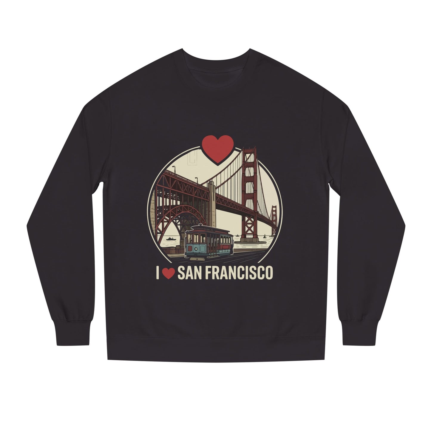 San Francisco Sweatshirt – I  San Francisco Golden Gate Bridge Crewneck
