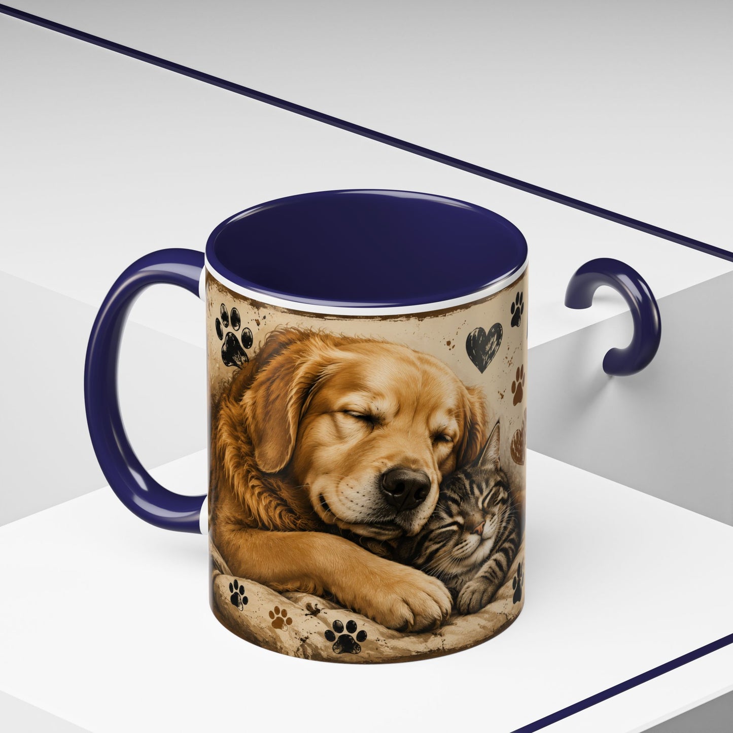 Coffee Mug – "A House Is Not A Home Without Paws" Pet Lover Accent Mug