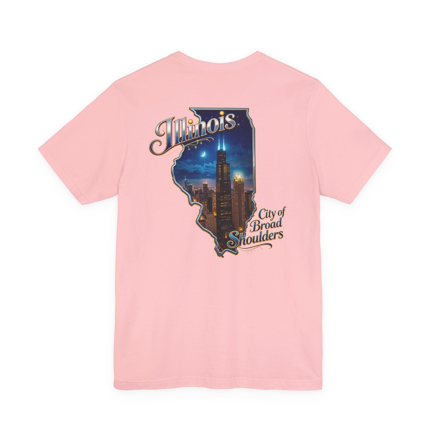 Illinois State Tee — 'City of Broad Shoulders' Chicago Skyline T-Shirt