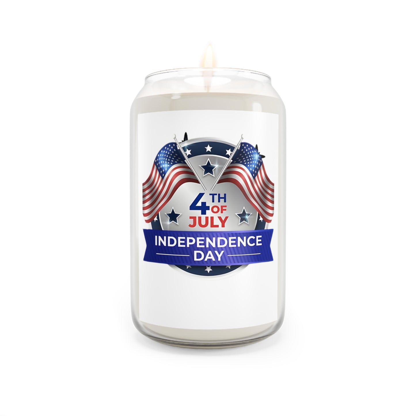Independence Day Scented Soy Candle — 4th of July Patriotic Home Fragrance (13.75 oz)