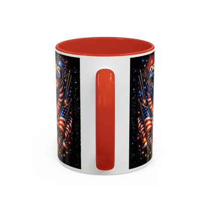 250 Years 1776–2026 Eagle American Flag Accent Coffee Mug — Patriotic Independence Day Gift (11/15oz)