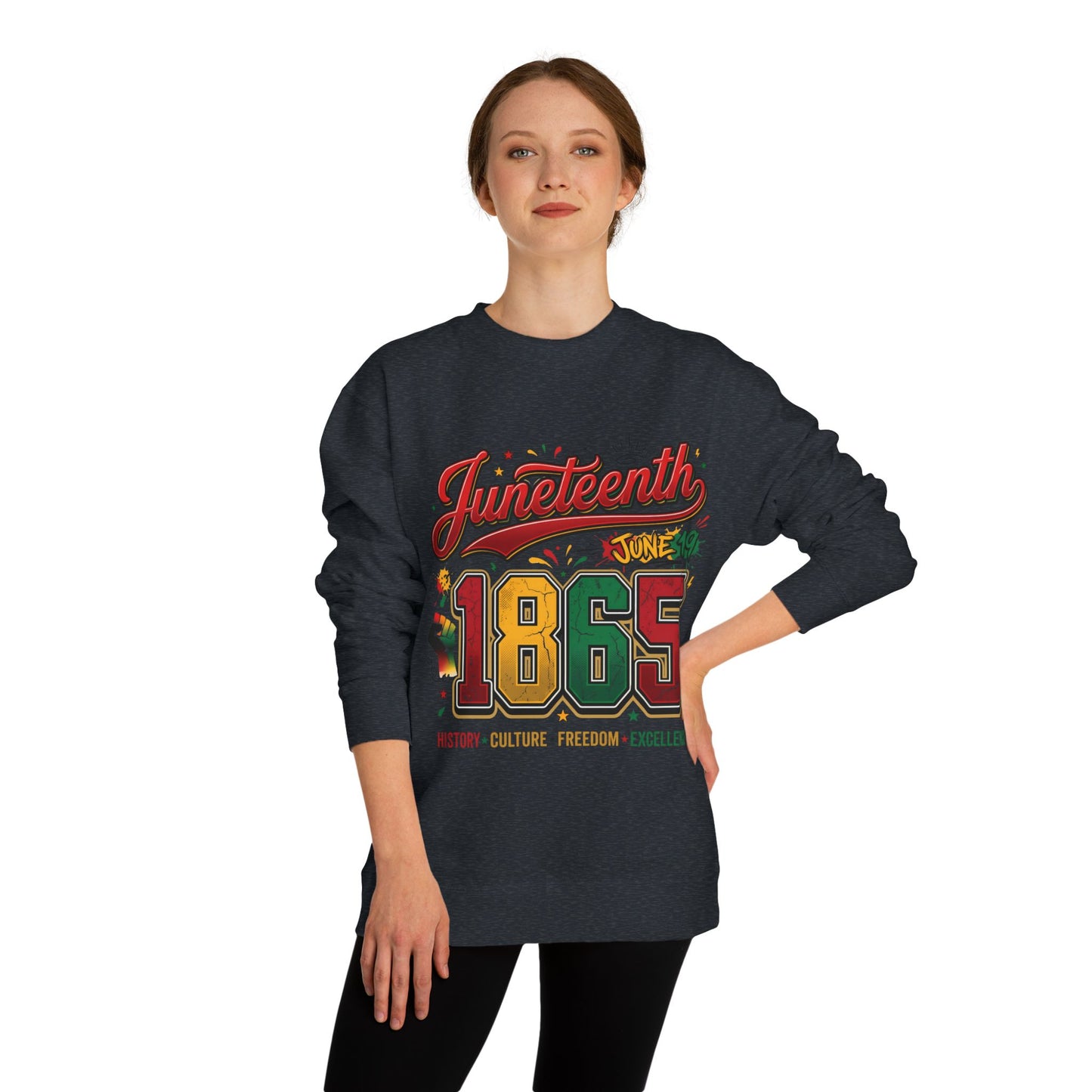 Juneteenth 1865 Crewneck Sweatshirt — History • Culture • Freedom
