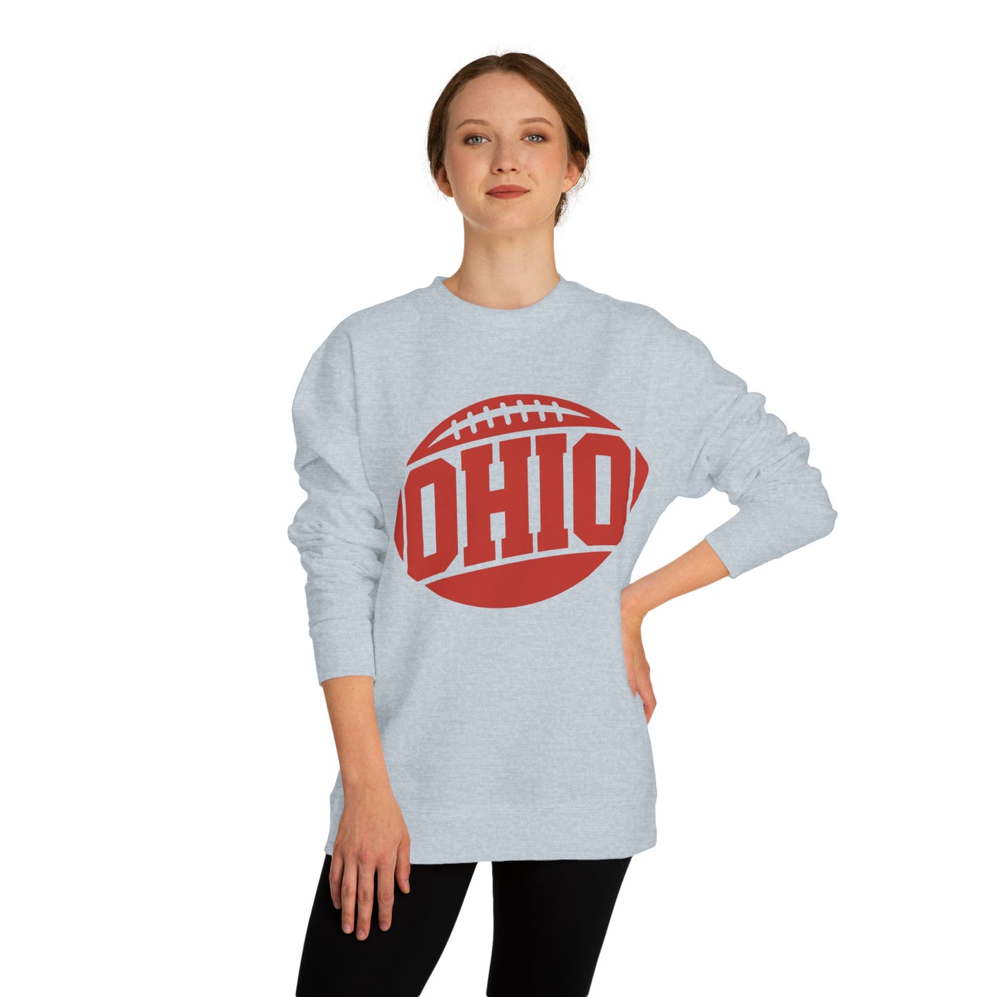 Ohio Football Crewneck Sweatshirt — Vintage Collegiate Game Day Pullover