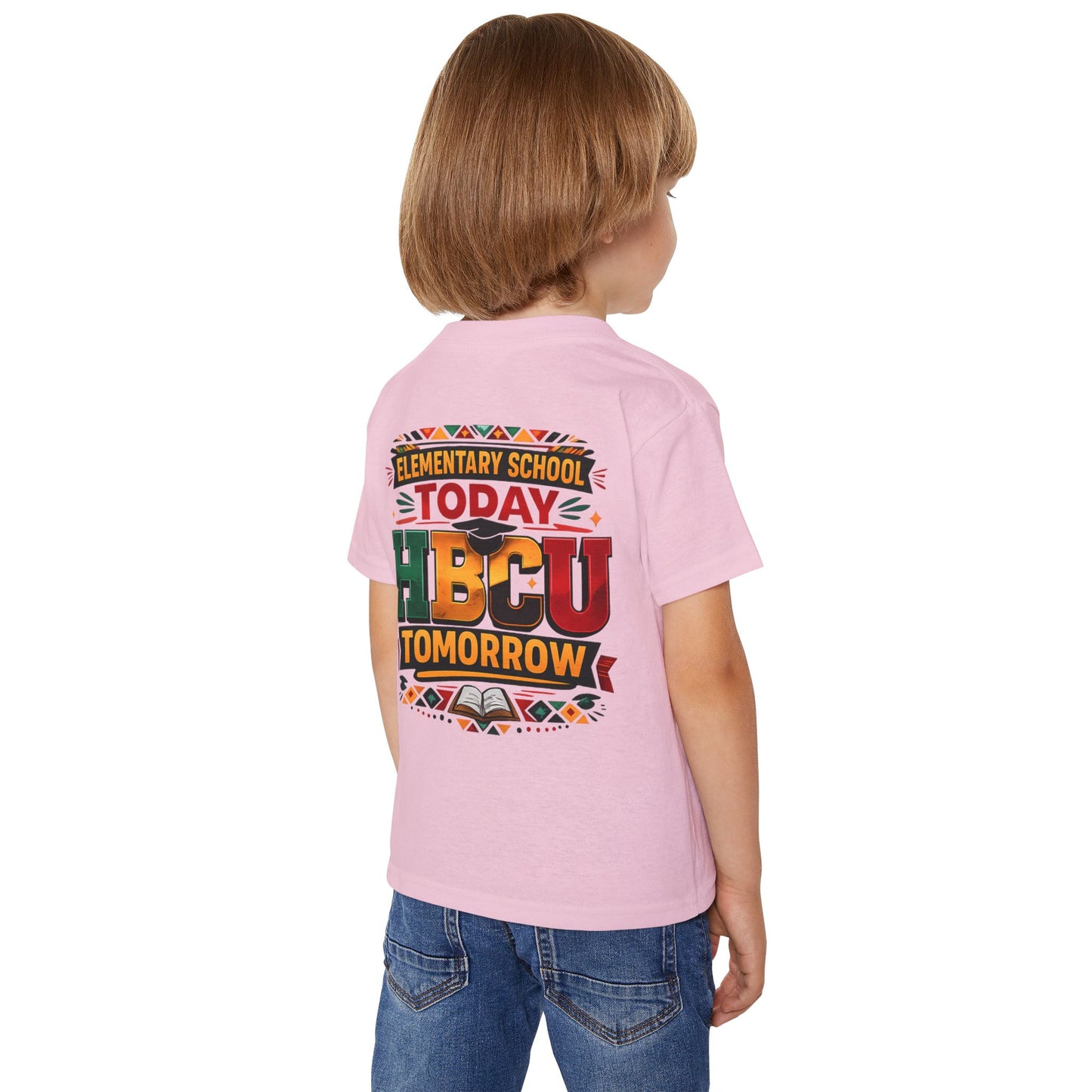 Toddler T‑Shirt — "Elementary School Today, HBCU Tomorrow" Colorful Pride