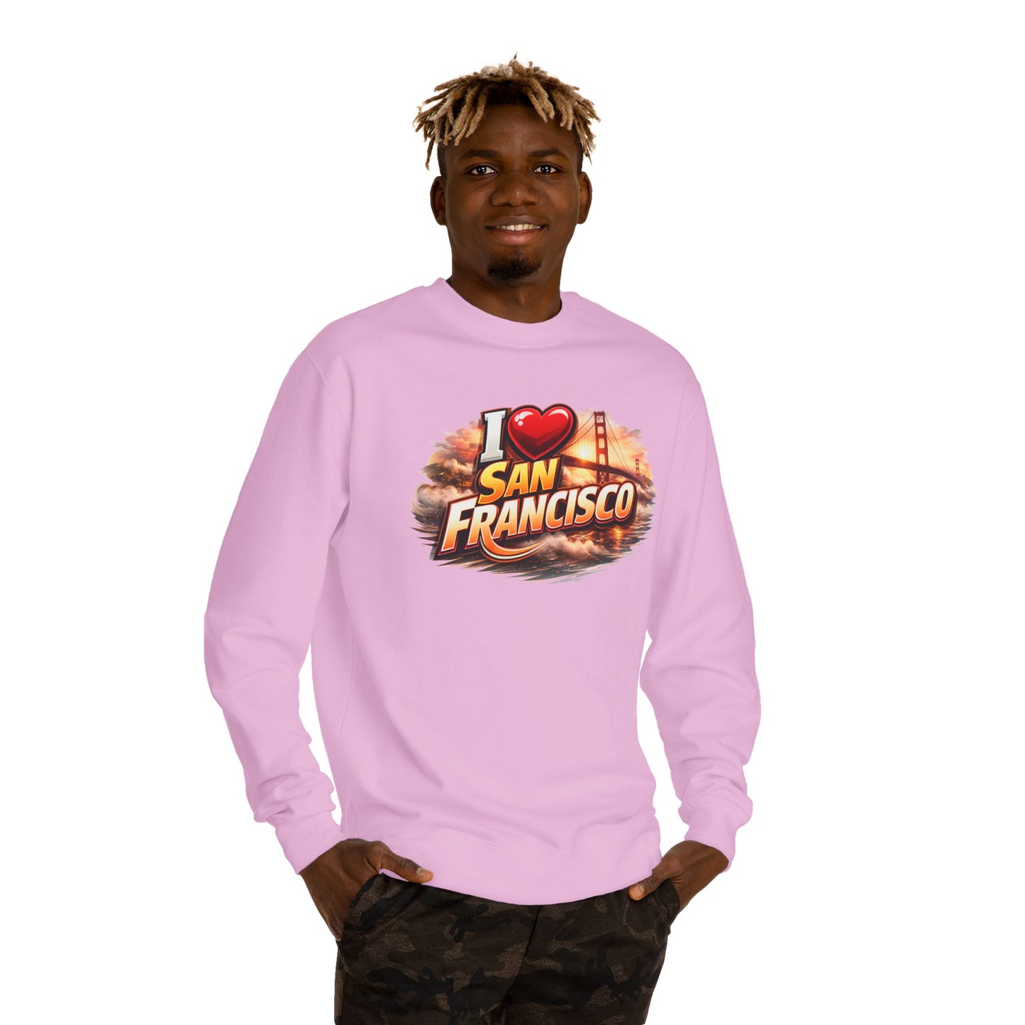 I Heart San Francisco Sweatshirt — Golden Gate Retro Graphic Crewneck
