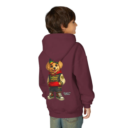 Youth Hoodie — 'Proud Heritage' Teddy Bear Streetwear Kids Pullover