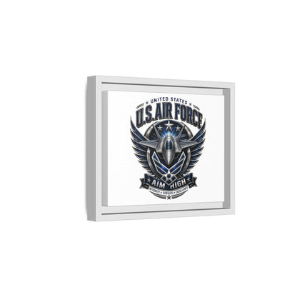 U.S. Air Force 'Aim High' Framed Canvas Print