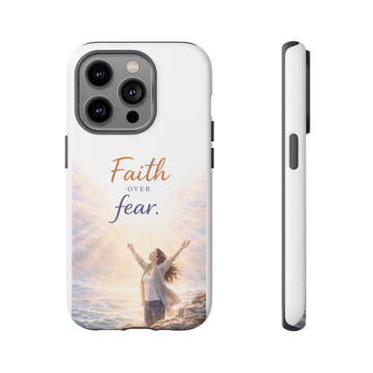 Faith Over Fear Phone Case — Inspirational Christian iPhone Cover