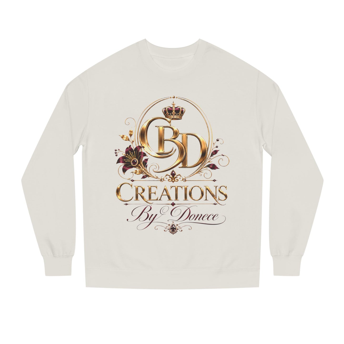 Crewneck Sweatshirt — Creations By Donece Gold Logo Crewneck