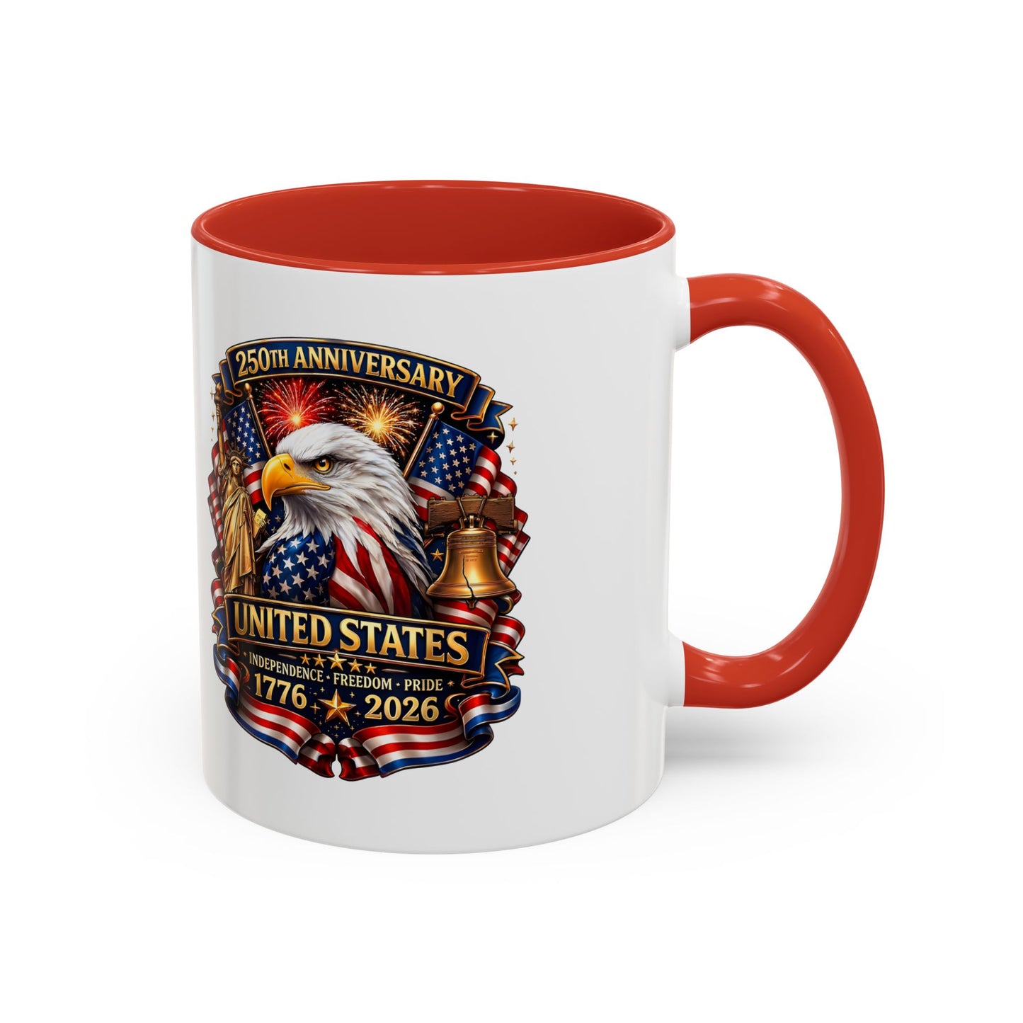 250th Anniversary United States Eagle Coffee Mug – Patriotic 1776–2026 Accent Mug