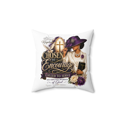 Christian Decorative Pillow — "Chosen to Encourage" Church Ladies Accent Pillow