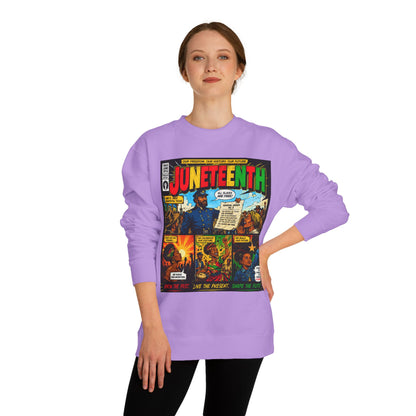 Juneteenth Comic Sweatshirt — Juneteenth Celebration Graphic Crewneck