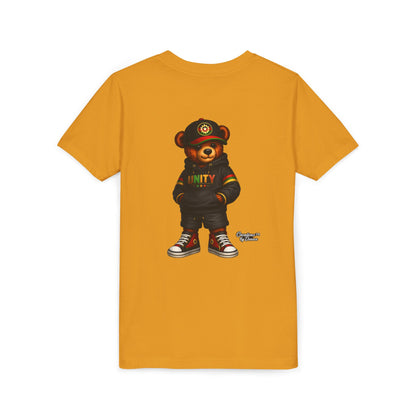 Youth T‑Shirt — Cool Bear Graphic Tee with 'UNITY' Hoodie Design
