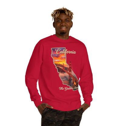 California Golden State Sweatshirt — Golden Gate Sunset Crew