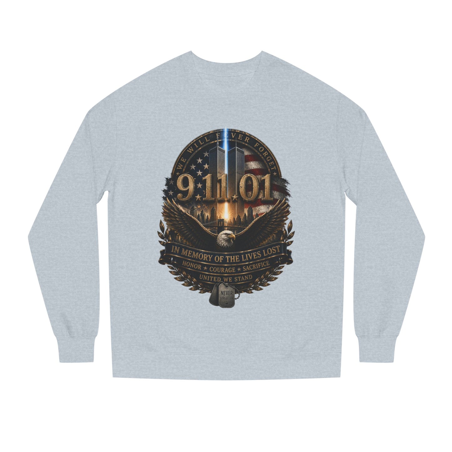 9/11 Memorial Sweatshirt – In Memory of the Lives Lost Tribute Crewneck