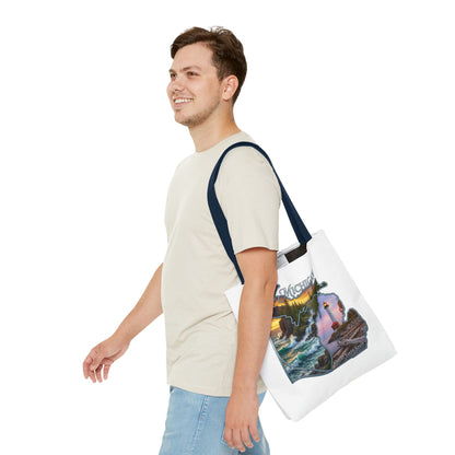 Michigan Lighthouse Tote Bag — Great Lakes Scenic State Travel Tote
