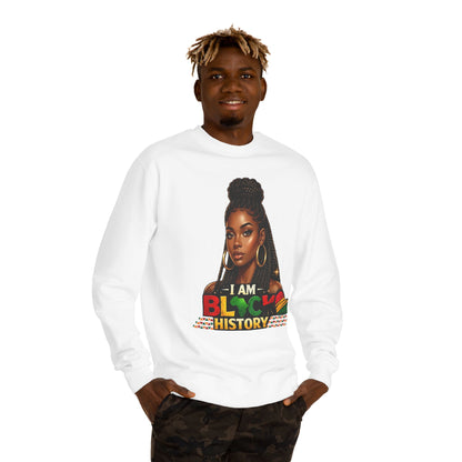 I Am Black History Sweatshirt — Afrocentric Black History Month Crewneck