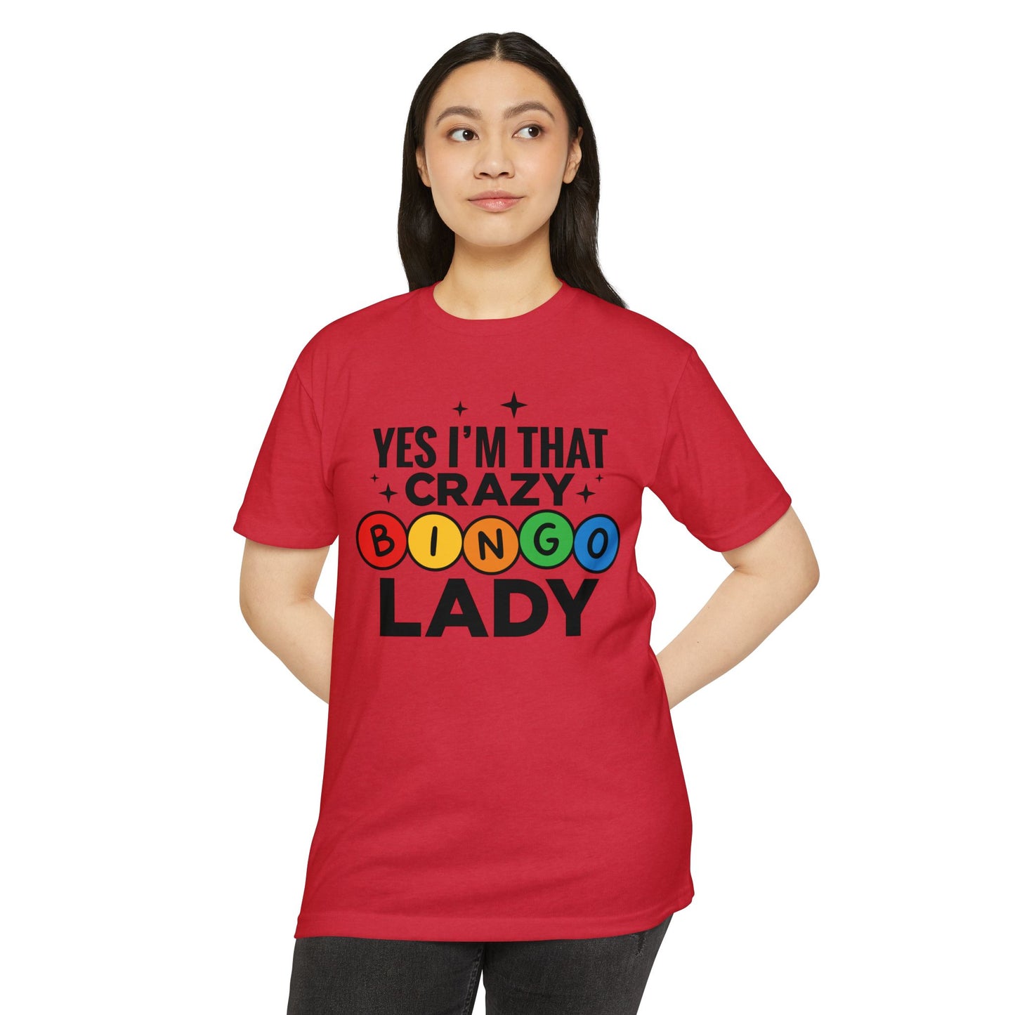 Bingo Lady T-Shirt — "Yes I'm That Crazy Bingo Lady" Funny Graphic Tee