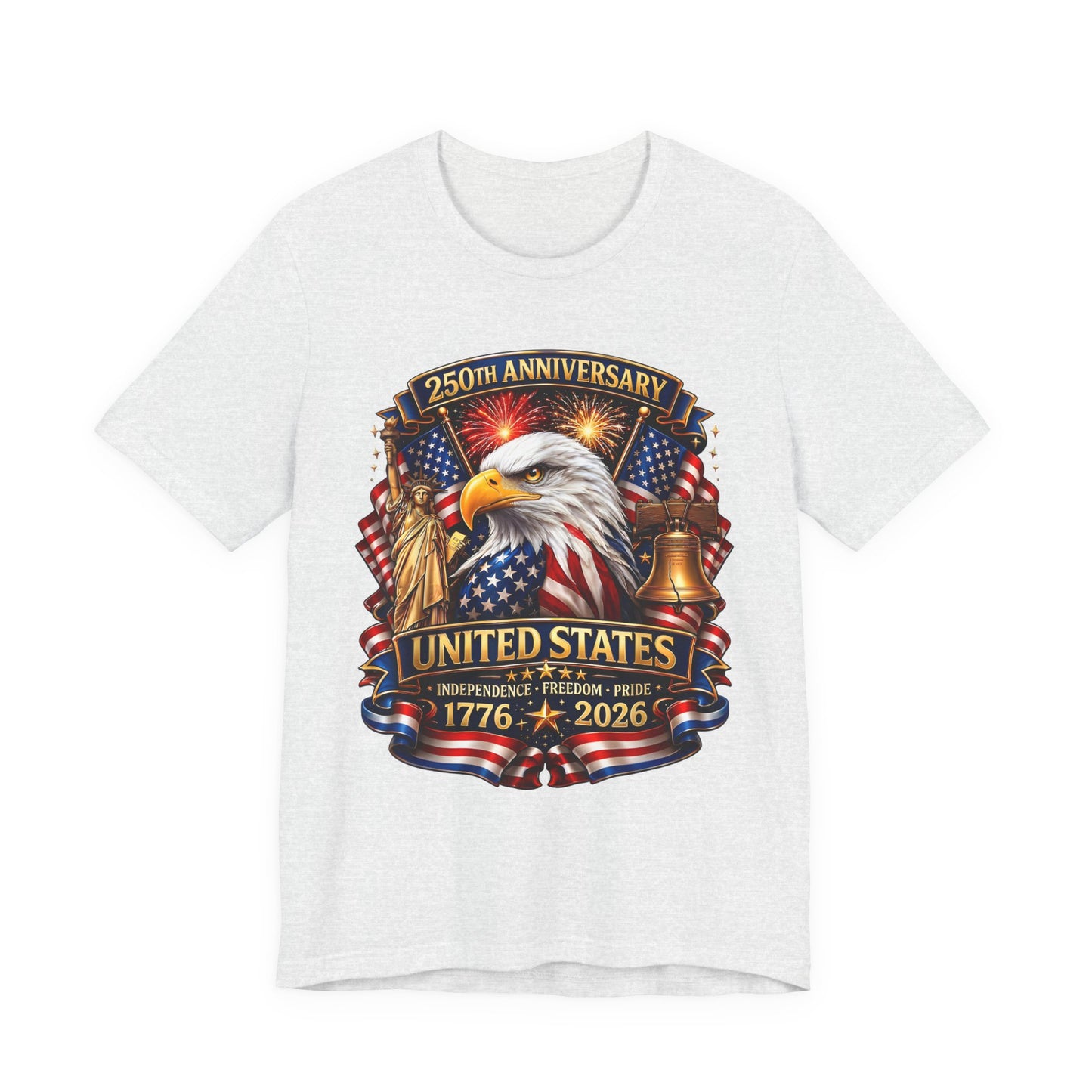 Independence 250th Eagle T-Shirt – United States 1776-2026 Centennial Graphic Tee