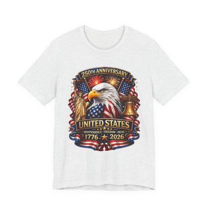 Independence 250th Eagle T-Shirt – United States 1776-2026 Centennial Graphic Tee
