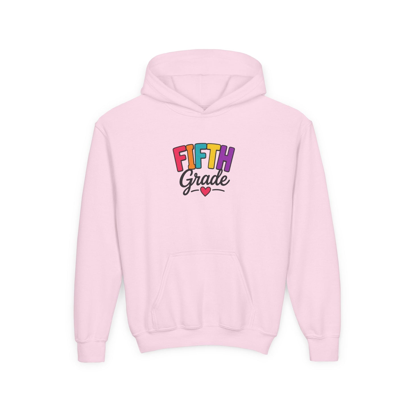 Fifth Grade Kids Hoodie - Colorful Back-to-School Sweatshirt for Students