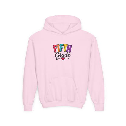 Fifth Grade Kids Hoodie - Colorful Back-to-School Sweatshirt for Students