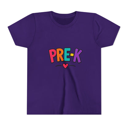Pre-K Kids Tee — Colorful Heart Preschool Shirt for Boys & Girls