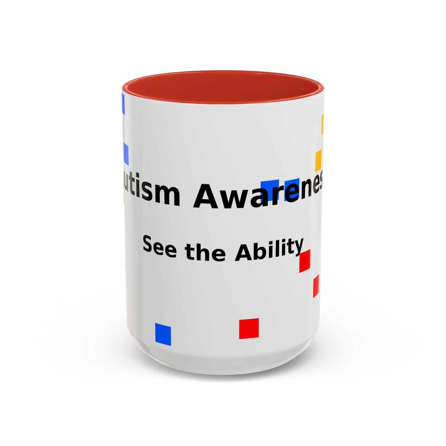 Autism Awareness Accent Mug - "See the Ability" Coffee Cup
