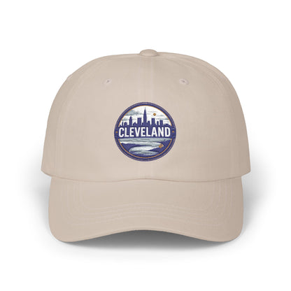 Cleveland Skyline Dad Cap — Embroidered City Patch Baseball Hat