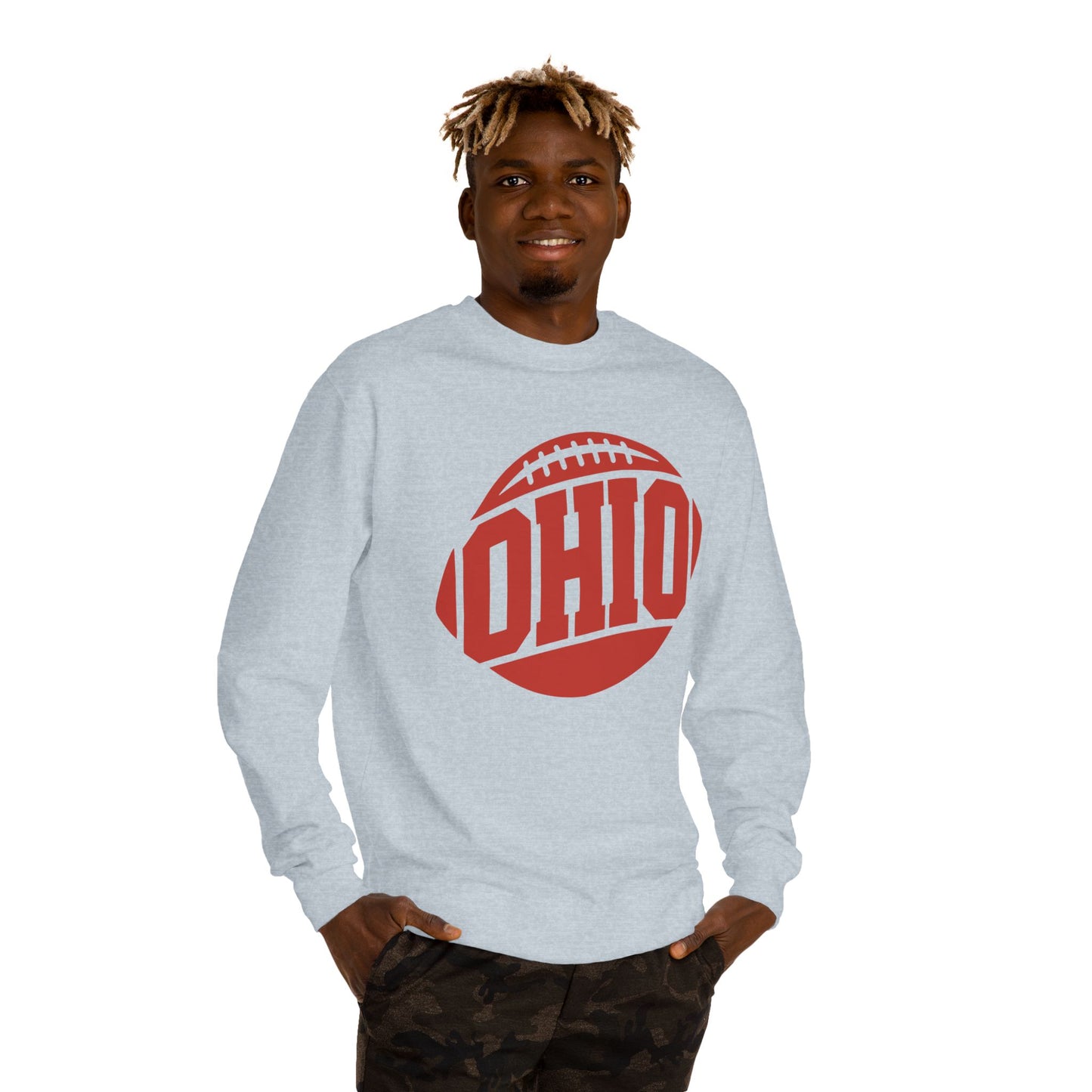 Ohio Football Crewneck Sweatshirt — Vintage Collegiate Game Day Pullover