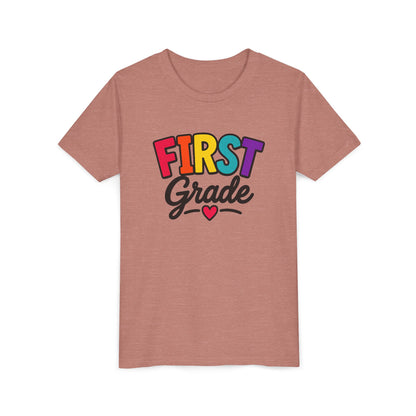 First Grade Youth T‑Shirt — Colorful Back-to-School Tee