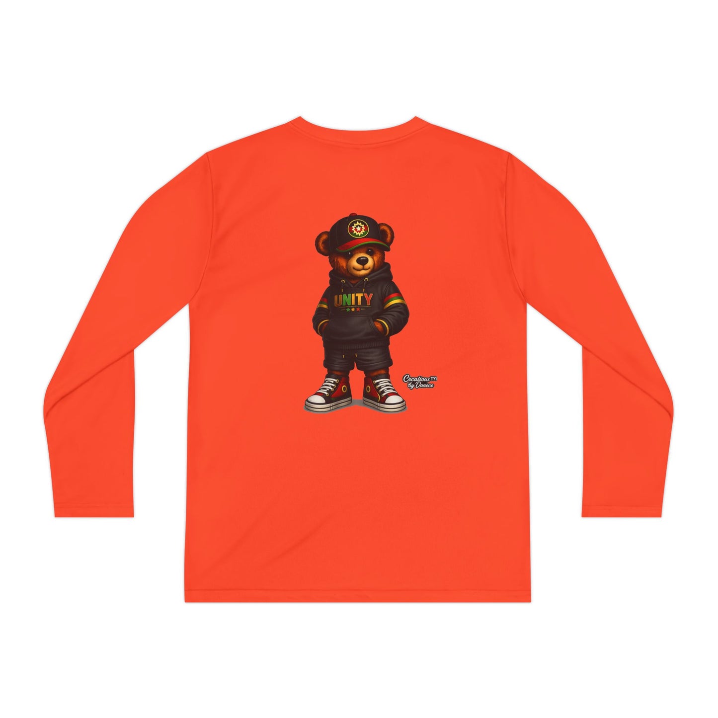 Youth Long Sleeve Tee — 'Unity' Streetwear Bear Graphic