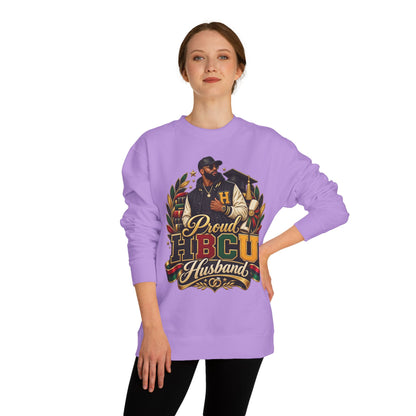 Proud HBCU Husband Sweatshirt — HBCU Pride Crewneck for Graduates & Families